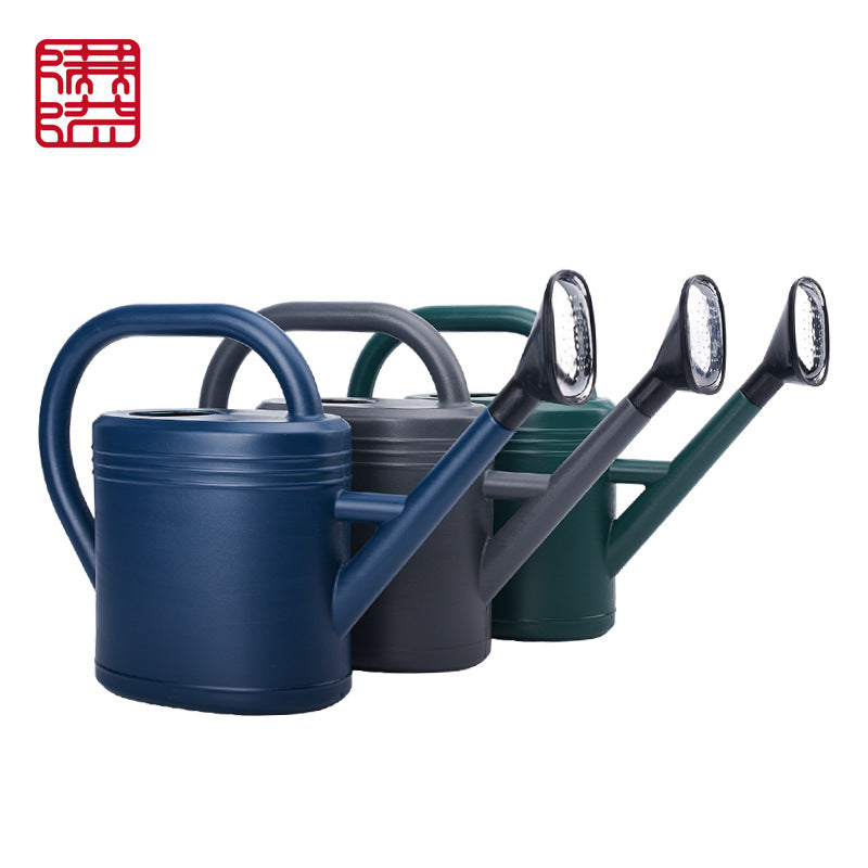 Large Capacity Plastic Watering Can with Long Spout for Garden and Home Use
