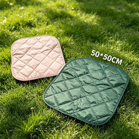 Portable Oxford Cloth Camping Mat - Waterproof, Moisture-Proof, Thickened Cotton Pad for Outdoor Seating