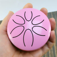 Mini 3-inch 6-Note Steel Tongue Drum Percussion Instrument for Kids and Adults