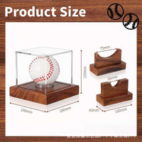 Acrylic Baseball Display Case Clear Dustproof Storage Box Square Ping Pong Ball Holder