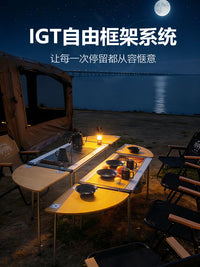 Himalaya Outdoor IGT Camping Table 4-Unit Portable Multi-functional for Outdoor Cooking & Tea