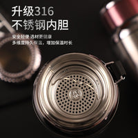 316 Stainless Steel Insulated Water Bottle, Large Capacity Portable Outdoor Sports Thermos