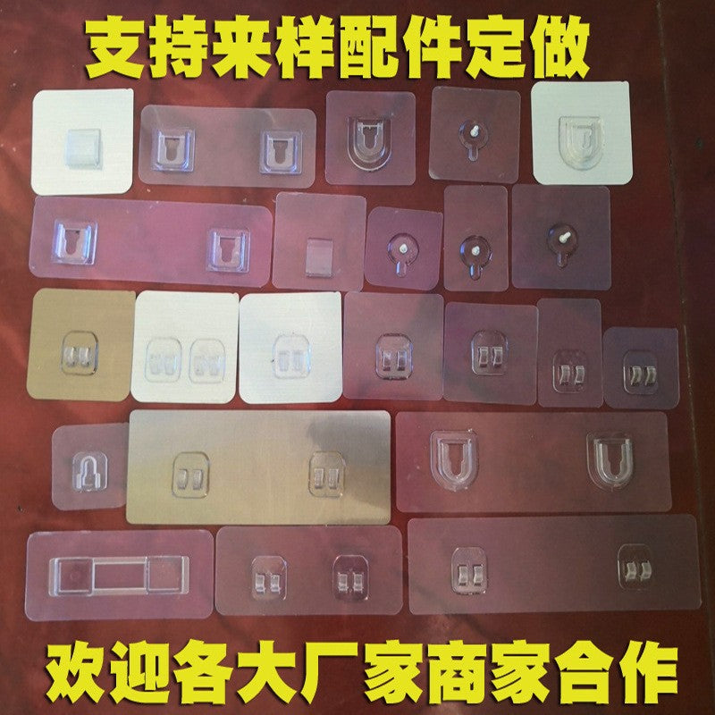 Self-Adhesive Wall Mount Hooks and Holders for Shelves, Tissue Boxes, and Toothbrush Racks
