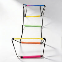 Multi-Shape Butterfly Folding Ladder Agility Ladder Kids Hopscotch Ladder Teen Physical Training Equipment Soft Elastic Ladder
