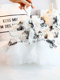 Pet Dog Wedding Dress Lace Tutu Skirt for Small Dogs