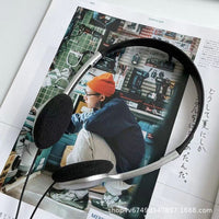 Retro Wired On-Ear Headphones for PC & Mobile - Classic Style, Extendable Design