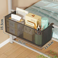 Dormitory Bedside Storage Basket Hanging Shelf for Bunk Beds