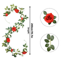 Artificial Rose Garland Vine for Wedding & Home Decor