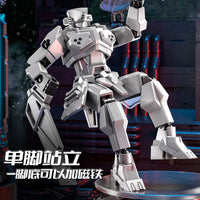 Lucky Multi-Joint Movable 13-inch Action Figure Justice Shield Mecha Toy Building Model Collectible