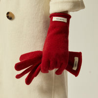 Upgraded 100% Pure Wool Touchscreen Gloves for Women - Warm Winter Cycling Full Finger Gloves