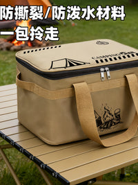 Thickened Large Capacity Outdoor Foldable Storage Bag for Camping and Picnics, Portable, Waterproof, Wear-Resistant