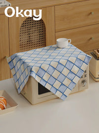 Dreamy Blue Microwave Oven Dust Cover and Air Fryer Oil-Proof Cloth