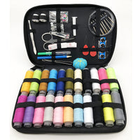 Portable Sewing Kit with Storage Box, 98-Piece Household Needle and Thread Set for Travel and Home Use