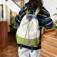 Student Drawstring Backpack for High School Girls, Large Capacity Outdoor Sports Bag