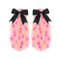 Bendable Faux Fur Animal Ears Headband and Tail Set for Cosplay Parties