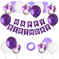 Birthday Party Balloon and Banner Set for Kids' Celebrations
