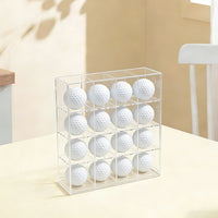 Acrylic Golf Ball Display Case Wall Mountable Collectible Holder for Tennis Baseball