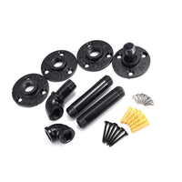 Industrial Pipe Shelf Brackets Wall Mounted Floating Shelves Support for Living Room Planter Display Storage