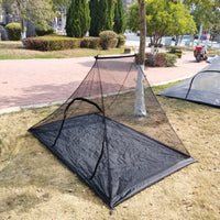 Portable 2-Person Outdoor Mesh Tent with Poles for Hiking and Camping, Insect-Proof