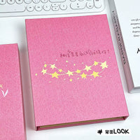 Pink Apple Shaped A5 Photocard Binder with Magnetic Closure, 4-Pocket Pages for Kpop Photocards