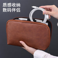 Portable Electronic Organizer Bag for Cables, Chargers, USB Drives, and Small Devices
