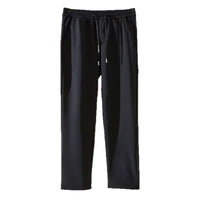 Unisex Winter Fleece-Lined Thermal Cargo Pants Windproof Straight Leg Trousers