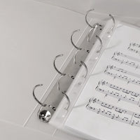 A4 Frosted PP 4-Ring Binder for Collectibles, Cards, and Documents