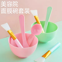 Silicone Mask Bowl Set with Applicator Tools for Facial Spa