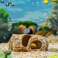 Aquarium Decorative Hideaway Cave for Fish and Shrimp Breeding