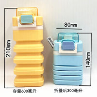 Portable Collapsible Silicone Water Bottle for Outdoor Sports, Food-Grade