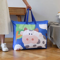 Cartoon Kids' Oxford Cloth Storage Bag for Quilts, Bedding, and Pillows - Portable Handbag Design