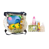 Foldable Oxford Cloth Shopping Cart with Wheels, Portable Large Capacity Grocery Trolley