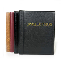 Coin Collection Album with 240/480 Pockets, Bronze Hot Stamped Logo