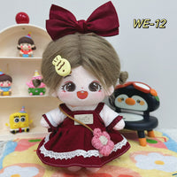 20cm Cotton Doll Princess Dress Outfit for Plush Dolls