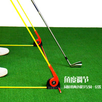 Golf Swing & Putting Plane Corrector with Adjustable Angle for Beginner Posture Training