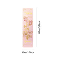 24-Pack Floral Bookmark Set - Pink & Light-Colored Ins Style Decorative Paper Bookmarks for DIY Reading