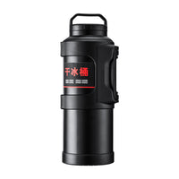 Extra Large Capacity Outdoor Camping Insulated Ice Bucket - 304 Stainless Steel Portable Travel Flask for Dry Ice