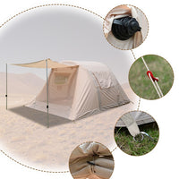 Inflatable Tunnel Tent for 6-8 Person Outdoor RV Camping - Portable Folding Quick Setup Family Tent