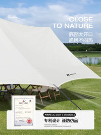 SOYON Quick-Open Black Glue Tarp Tent Outdoor Camping Sunshade Shelter