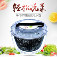 Manual Salad Spinner and Vegetable Dryer for Kitchen