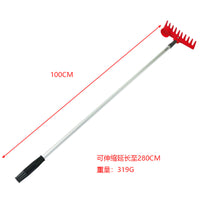 Golf Course Sand Bunker Rake with Telescopic Ball Retriever