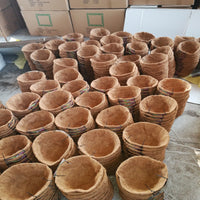 Natural Coco Coir Hanging Basket Liner, Breathable Hydrophobic Plant Pot Pad for Garden Greenery