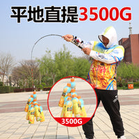 Telescopic Carbon Fiber Raft Fishing Rod with Soft Tip for Micro-Lead Shore Casting