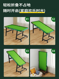 Foldable Kids' Billiards Table, Large Size Mini Pool Table for Family Fun and Educational Play