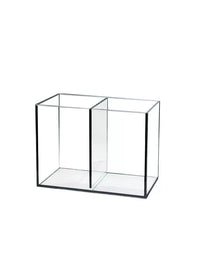 Dual-Compartment Desktop Glass Aquarium for Betta Fish and Breeding