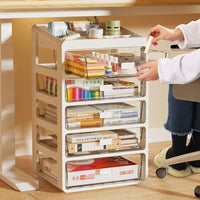 New Drawer-Type Storage Cabinet Dustproof Desktop Organizer Sundries Snack Under-Desk Storage Box Cosmetic Storage Rack