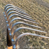 Heavy-Duty Manganese Steel Garden Rake Hoe for Weeding and Cultivating