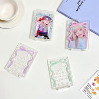 Bowknot Kpop Photocard Holder Display Stand Desktop Photo Frame