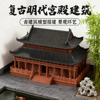 Miniature Chinese Pavilion Micro Landscape Ornament for DIY Terrarium and Aquarium Decor