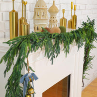 Artificial Norfolk Pine Garland and Wreath for Christmas Decoration